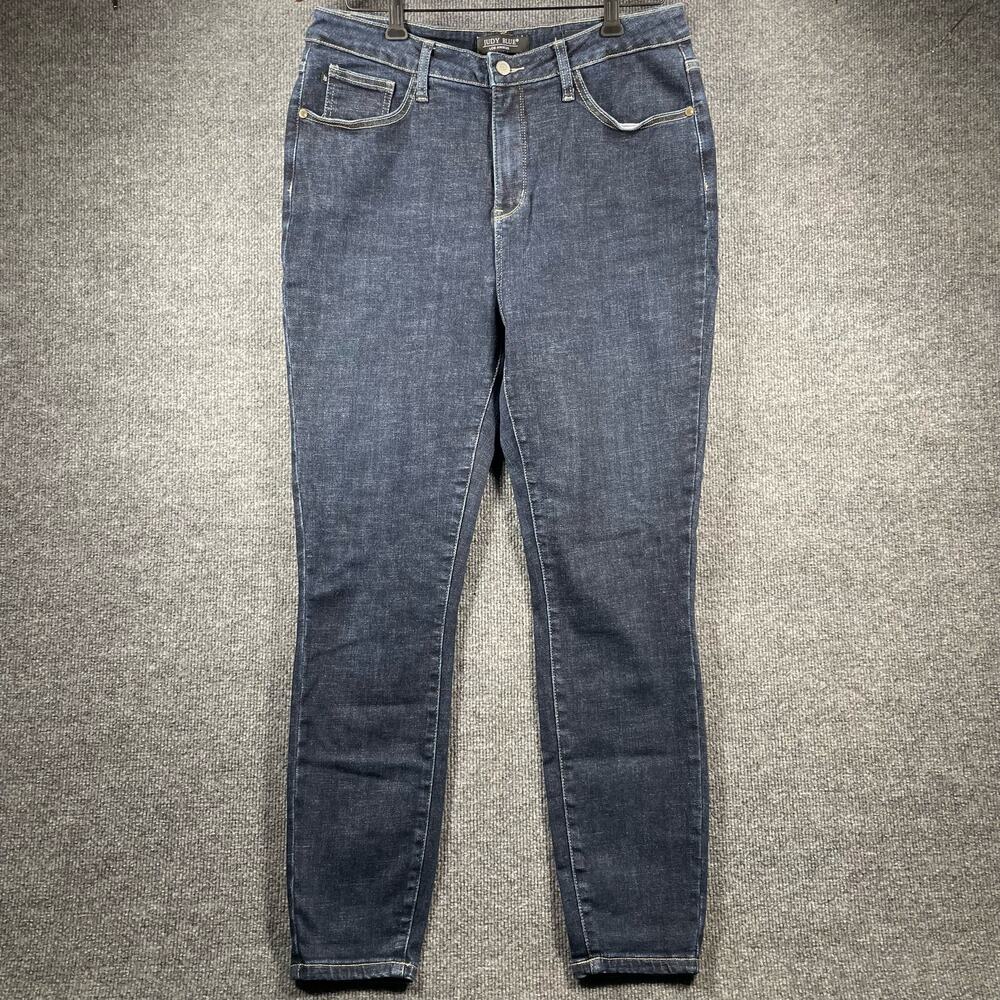 Judy Blue High Waisted Skinny Fit Jeans Women's 15/32 Blue Dark Wash Stretch